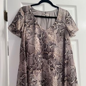 Show Me Your MuMu Snakeskin Dress